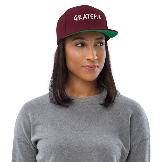 "Gratitude Gear: The GRATEFUL Snapback Hat"