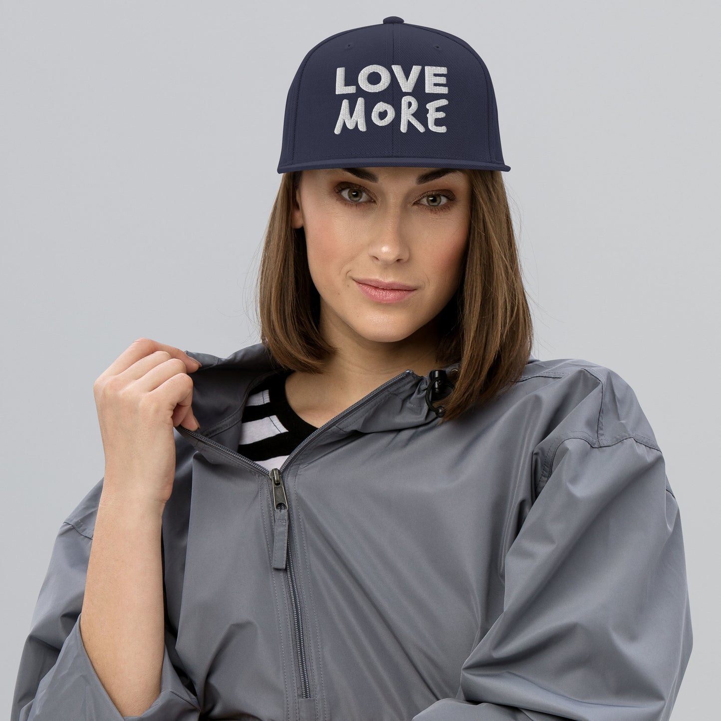 "LOVE MORE" Premium Flat Snapback