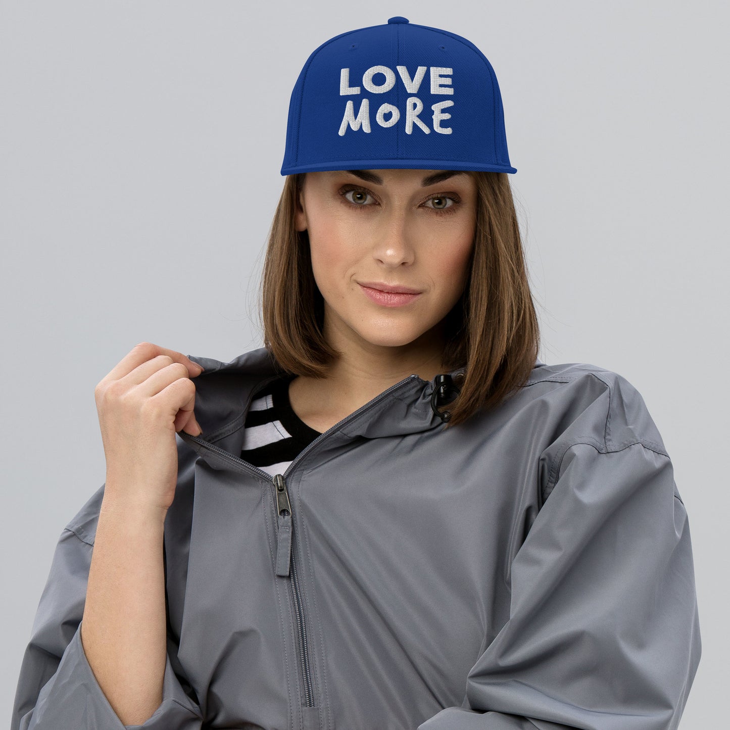 "LOVE MORE" Premium Flat Snapback