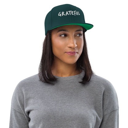 "Gratitude Gear: The GRATEFUL Snapback Hat"